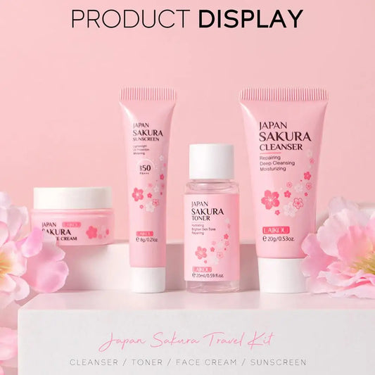 Coffret Sakura – Kit soin visage complet 4-en-1