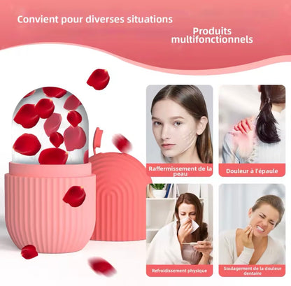 Silicone Face Ice Roller – Moule de Glace Visage Réutilisable