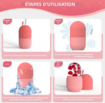 Silicone Face Ice Roller – Moule de Glace Visage Réutilisable