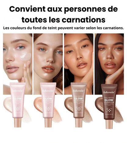 Fond de teint fluide effet glow naturel