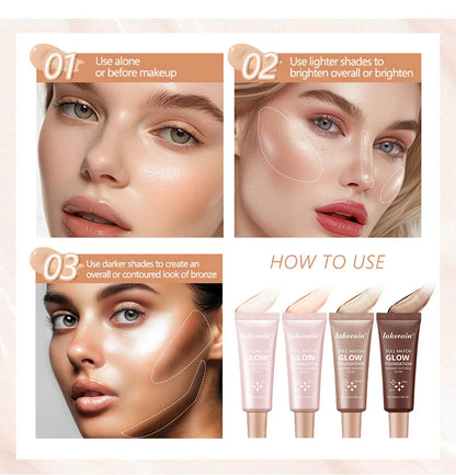 Fond de teint fluide effet glow naturel
